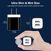 Cargador de pared USB, bloques de carga, paquete de 3 cajas