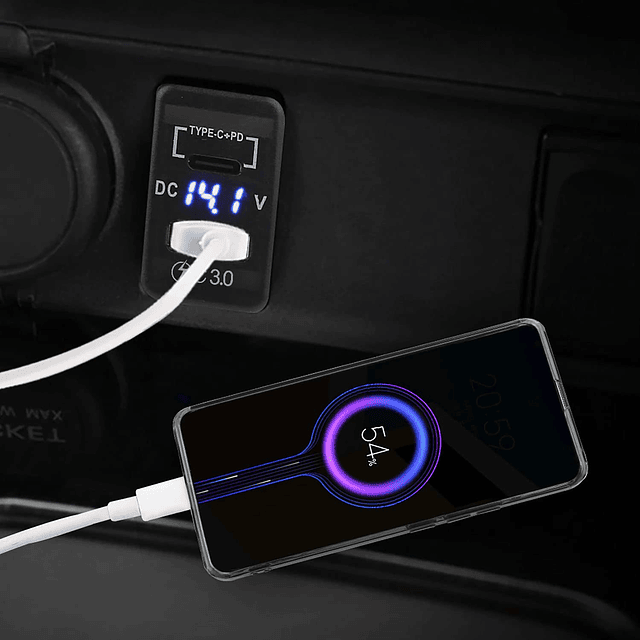 Quick Charge 3.0 y PD USB C Cargador con puerto dual USB Ada