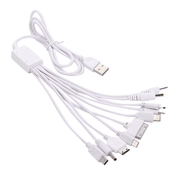 Cable multifunción universal 10 en 1 compatible con cargador