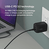 Cargador de pared dual USB-C de 65 W, carga rápida PD 3.0 co