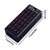 Estación de carga USB de 24 puertos, 100 W, 20 A, cargador r