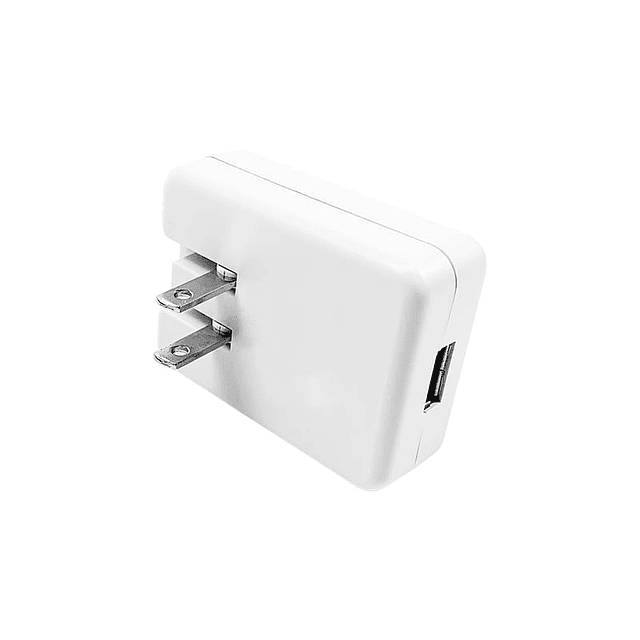 Cargador de pared USB plano, enchufe de viaje retráctil Adap