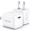 Cargador de pared USB C, Seyas 20 W Mini cargador rápido tip