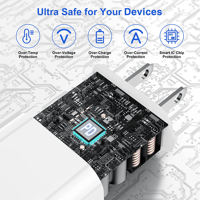 Cargador USB C para iPhone 15, cargador iPhone 15 de 10 pies