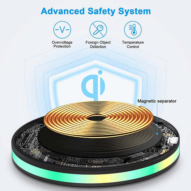 Cargador inalámbrico Samsung de 15 W de carga rápida para Sa