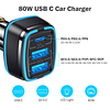 Cargador de coche USB C de 80 W 4,5 A tipo C Cargador de coc