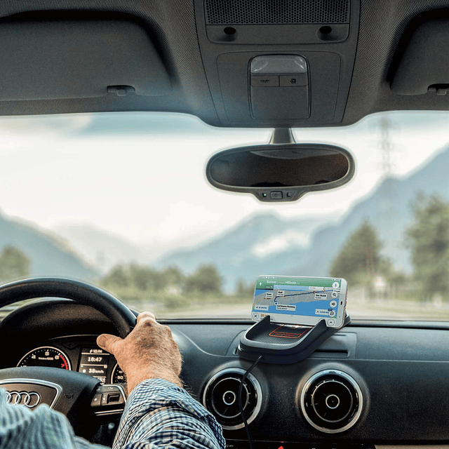 Cargador de coche inalámbrico, JE almohadilla de carga inalá