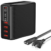 Toxxos Cargador USB C, estación de carga USB C de 150 W, 7 p