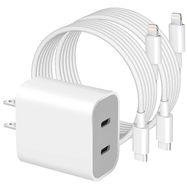 Cargador súper rápido para iPhone 14, cargador USB C de dobl