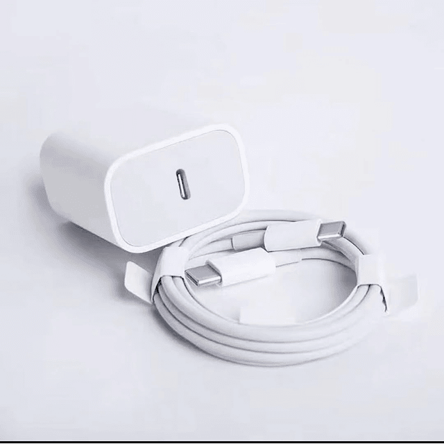 Cargador de pared y cable USB tipo C a USB tipo C de 20 W de