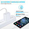 Cargador rápido Pixel 9 Pro XL, paquete de 3 cargadores USB