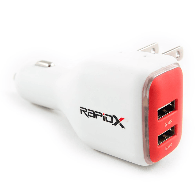 Cargador DualX USB para coche y hogar de Red