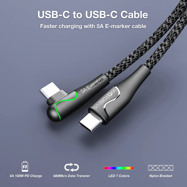 Adaptador de cargador de coche USB C de 165 W Carga súper rá