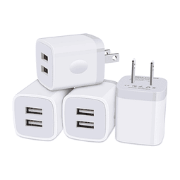 Cargador de pared USB, cubo de carga, , paquete de 4 bloques