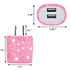 Cargador de pared USB Bling 5V/2.4A 24W Puerto dual Cargador