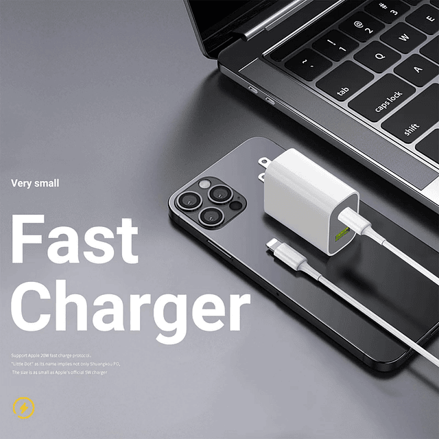 Bloque de cargador USB C, cargador de pared tipo C de doble