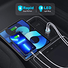 Cargador de coche para iPhone, cargador de coche rápido USB