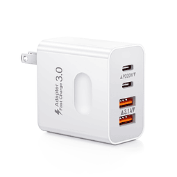 Bloque de cargador USB C, cargador de pared USB-C de 40 W y