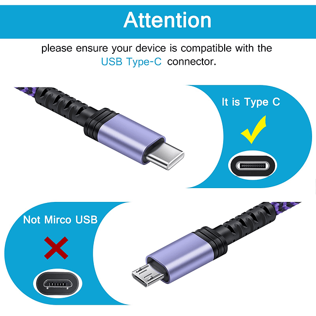 Cable USB tipo C S23 de carga rápida para teléfono Android C