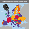 Cargador súper rápido europeo de 45 W Adaptador de enchufe d