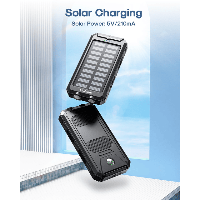 Cargador solar Power Bank - Cargador de panel de batería de