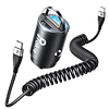 Adaptador de cargador de coche USB C, cargador de encendedor