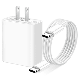 Bloque de cargador USB C de 30 W, cargador rápido tipo C GaN