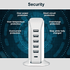 Estación de carga para múltiples dispositivos de 40 W, bloqu