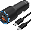 Cargador y cable de coche súper rápido de 63 W para Galaxy S