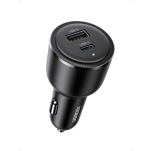 Adaptador de Cargador de Coche USB C de 63 W, Cargador de Co