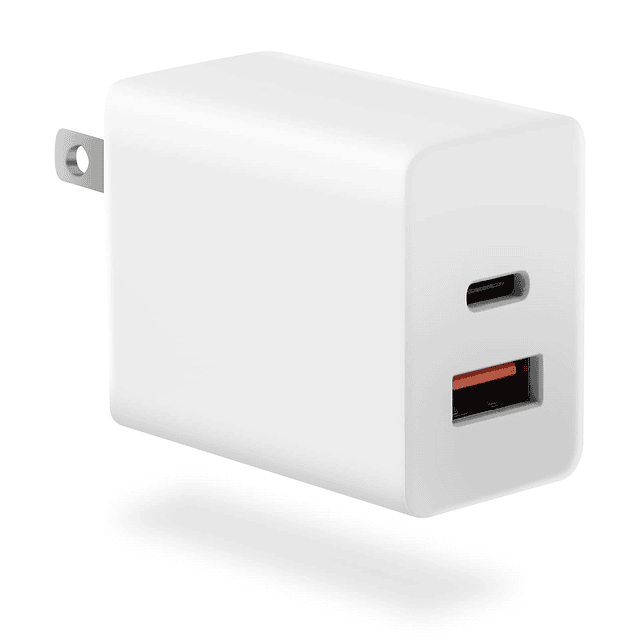 Bloque de cargador de pared USB C de 20 W, paquete de 2, pue