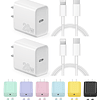 Cargador para iPhone Cargador de carga rápida de 20 W USB C