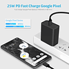 Kit de cargador rápido USB C para Google Pixel 9/9 Pro XL/8/