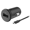 Cargador de coche TurboPower 18 QC3.0 con cable USB-A a USB-