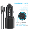 Cargador de coche USB C de 48 W con cable para Samsung Galax