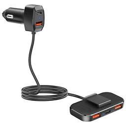 Adaptador de cargador de coche de 60 W, carga rápida compati