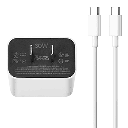 Cargador y cable USB-C de 30 W - Compatible con productos de