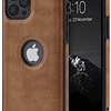 Funda de cuero de lujo con diseño elegante para iPhone 12 y