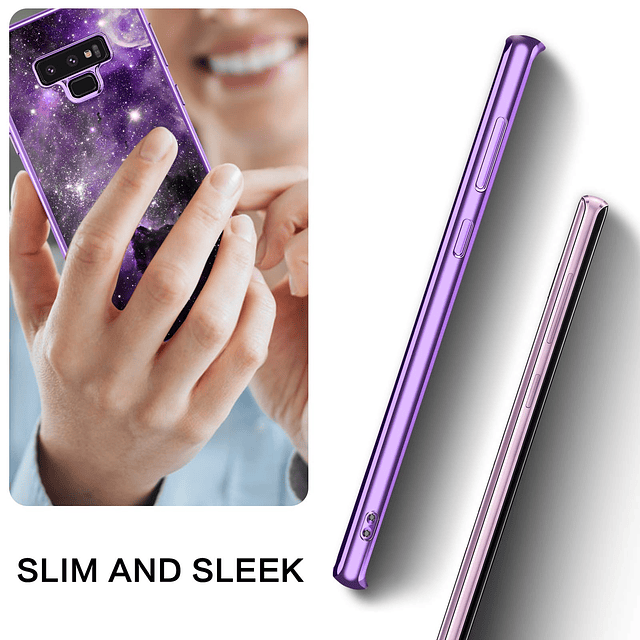 Funda para Galaxy Note 9, Slim Fit Brilla en la Oscuridad, a