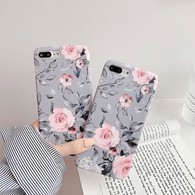 Funda para iPhone 8 Plus/7 Plus para niñas, flexible, suave,