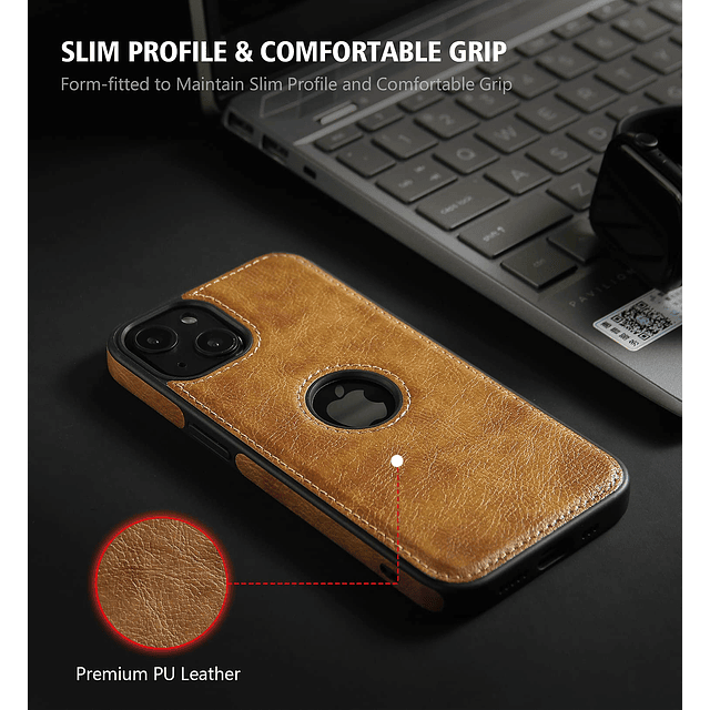 Diseño compatible con iPhone 13 Funda de cuero de lujo Busin