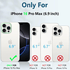 Funda para iPhone 16 Pro-Max: Funda móvil con protección a p