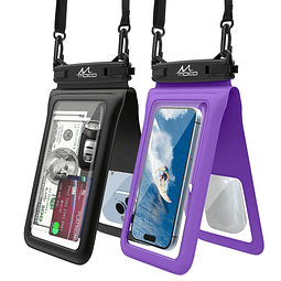 Funda Doble Impermeable para Teléfono, Paquete de 2 Fundas I