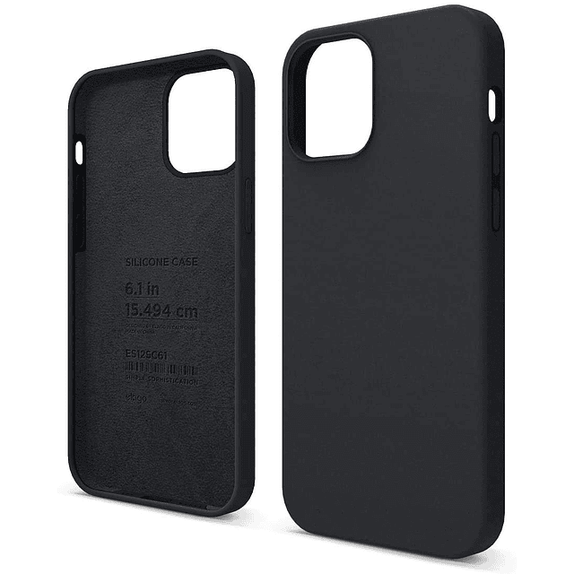 Compatible con iPhone 12 y iPhone 12 Pro, funda de silicona