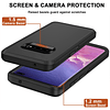 Funda para Samsung Galaxy S10 con clip para cinturón, 2 prot