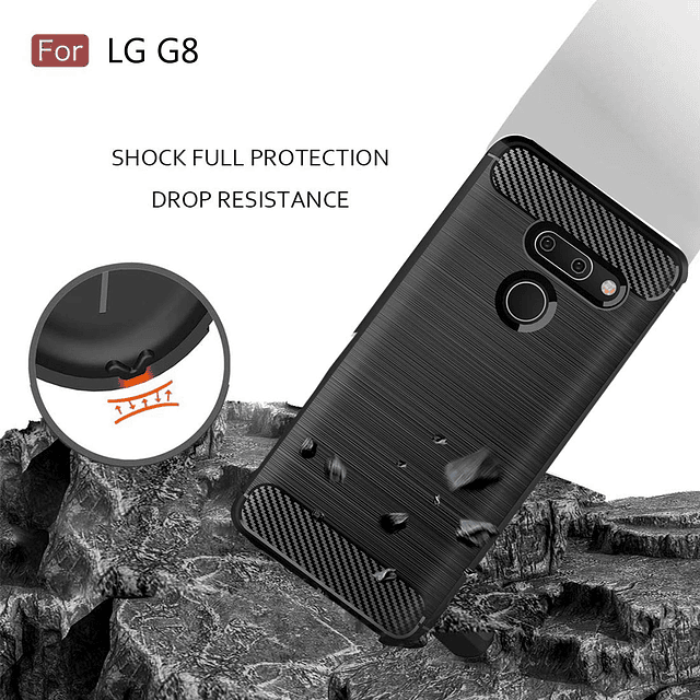 para LG G8 ThinQ Funda LG G8 Funda TPU Tecnología de absorci