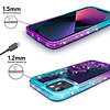 Funda para iPhone 14, Funda con Purpurina Holográfica Líquid