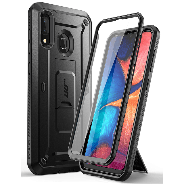 para Samsung Galaxy A20/A30 Funda con Protector de Pantalla