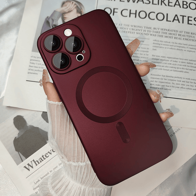 Funda magnética para iPhone 14 Pro para mujer, diseño mate d