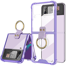 Diseñado para Samsung Galaxy Z Flip 4 Funda transparente con